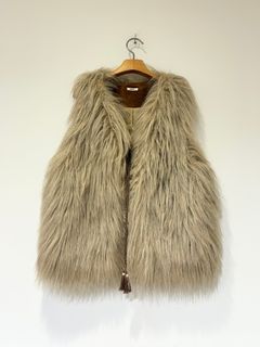 【ラスト1点】Fur Vest / ファーベスト / ベージュ