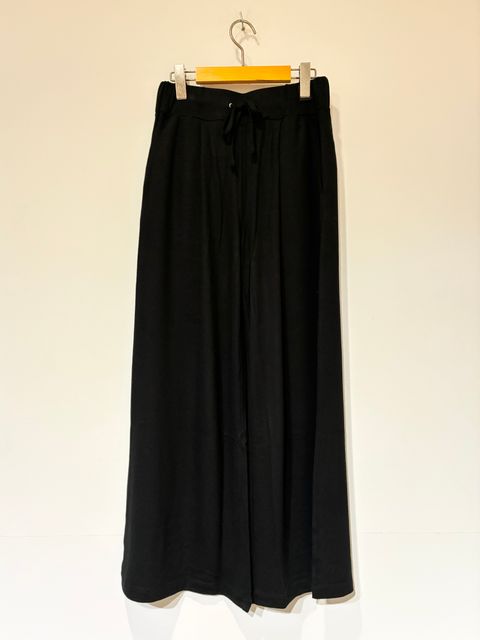 ブラッシュドセーター ワイドパンツ / ニットパンツ / ブラック