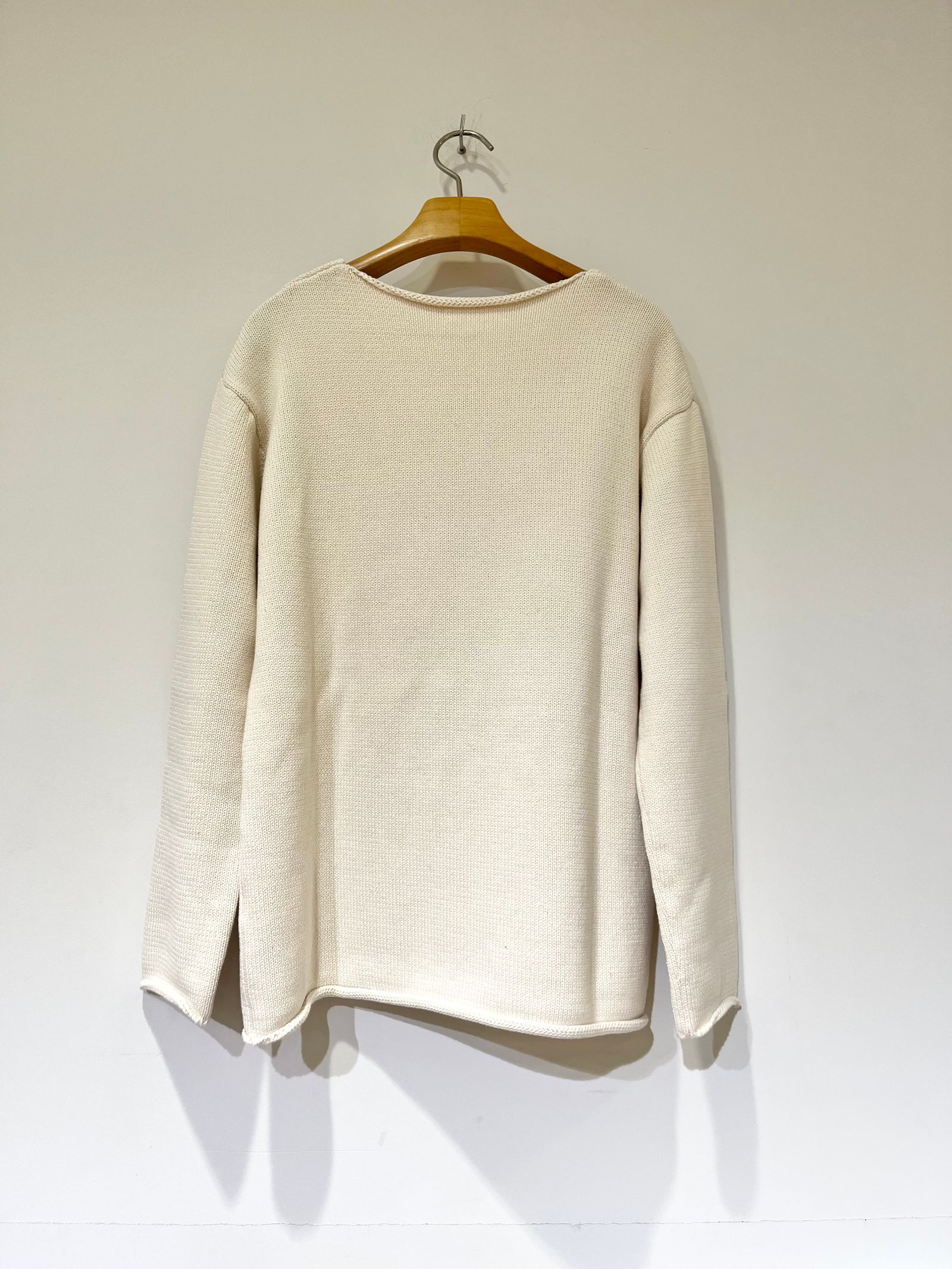 Hanzo Cotton Top / オーバーサイズ / コットンニット / ホワイト