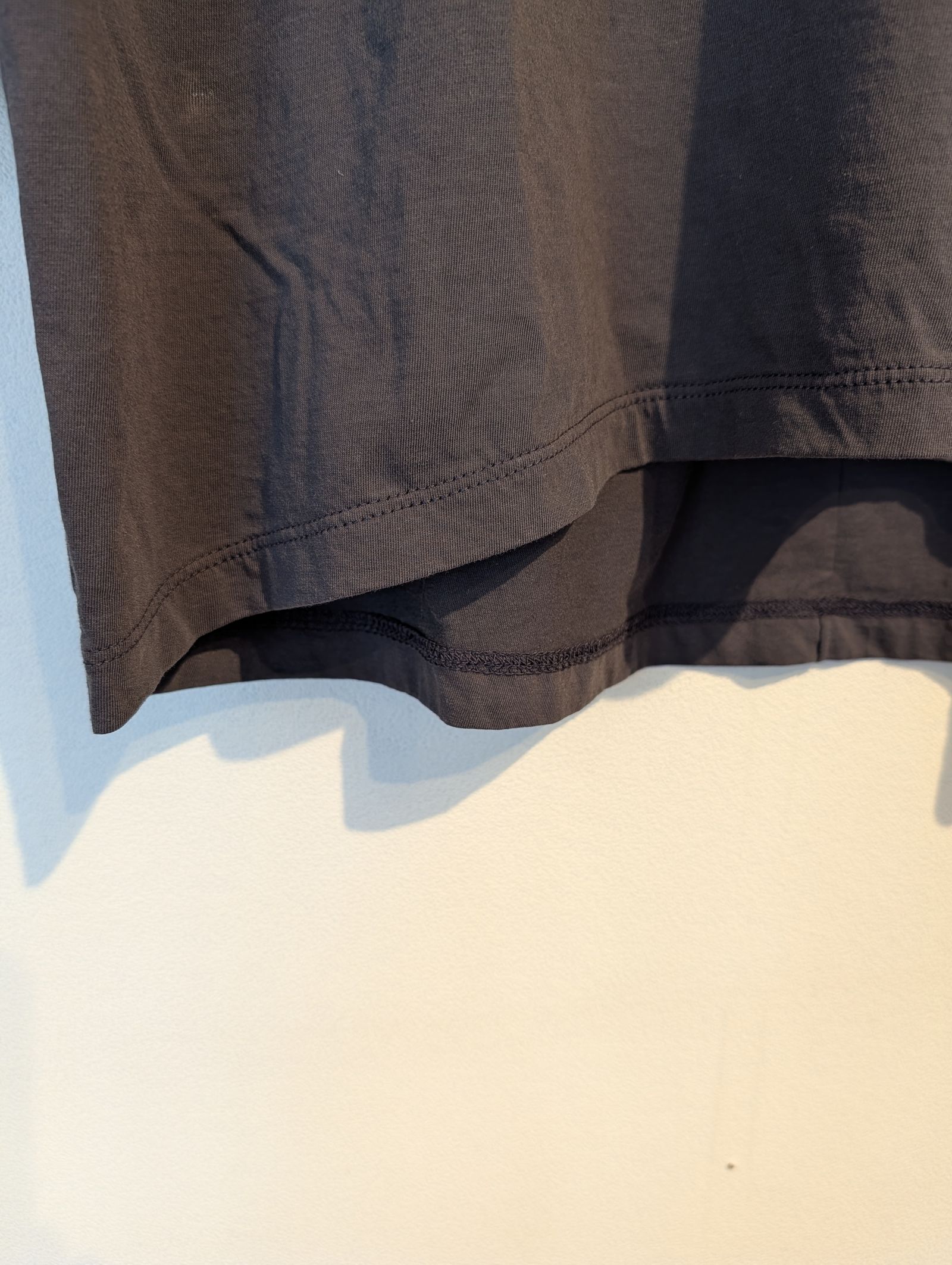 "CHAILLY"ロゴ5分袖T-shirt / 5分袖Tシャツ / ロゴTシャツ / ダークグレー