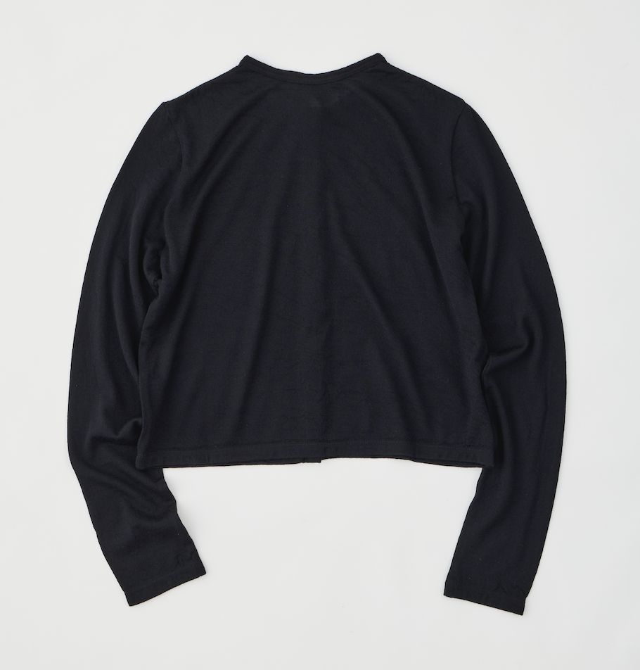 WOOL CARDIGAN / シアーカーディガン / ブラック