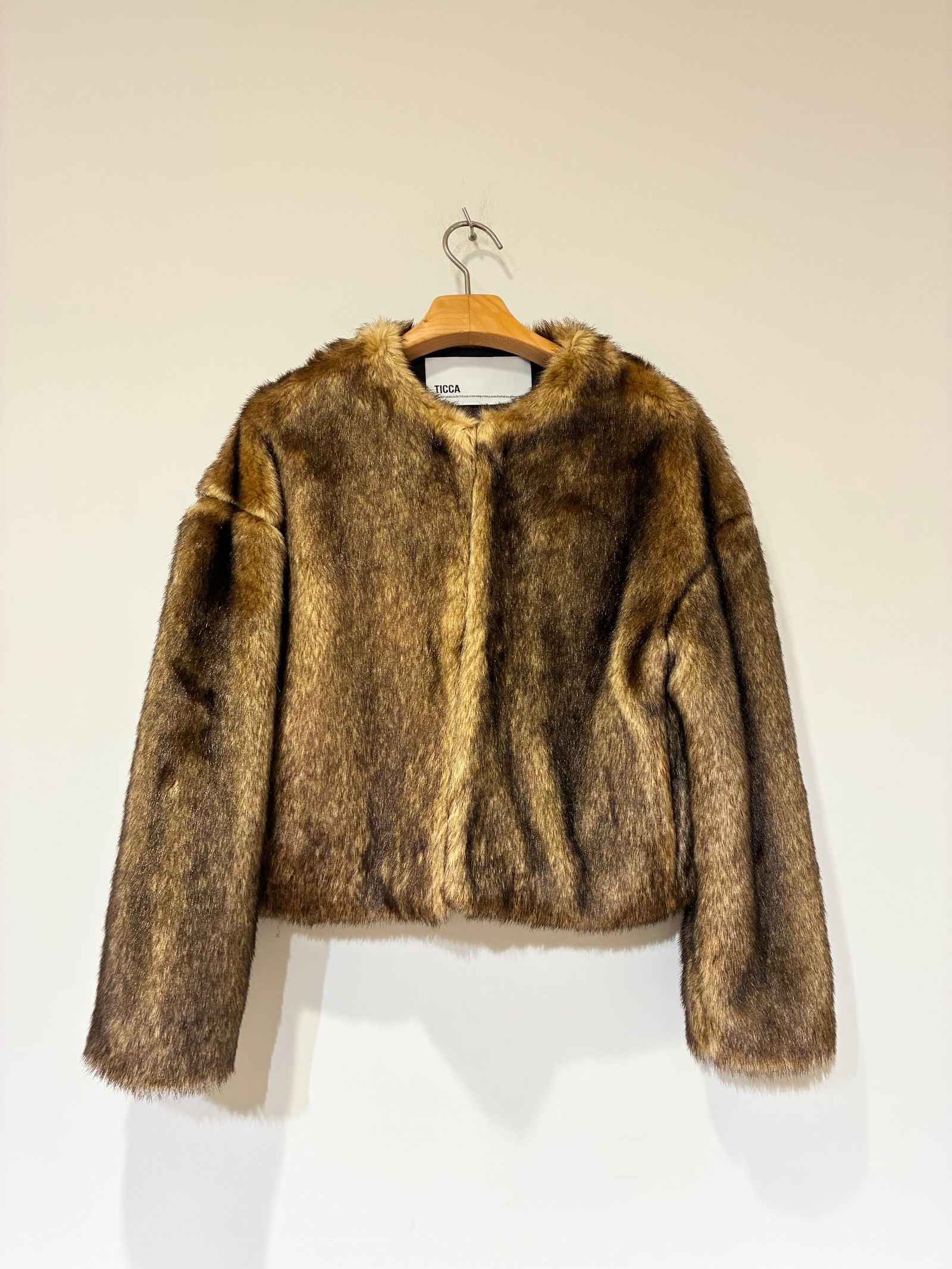 ミンクファーショートコート / ブラウン