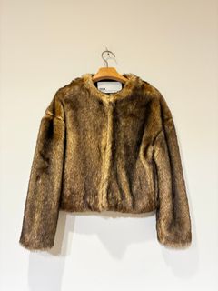 ミンクファーショートコート / ブラウン