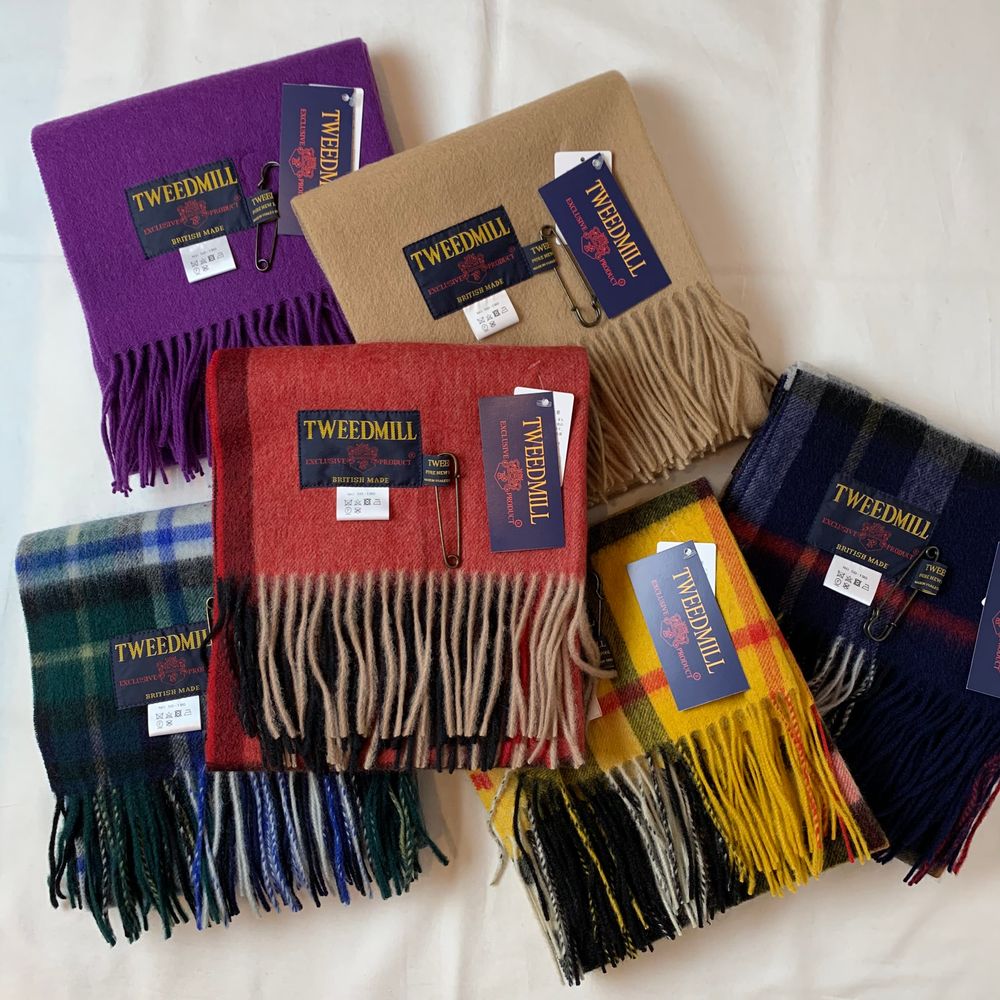 TWEEDMILLウールブランケットストール