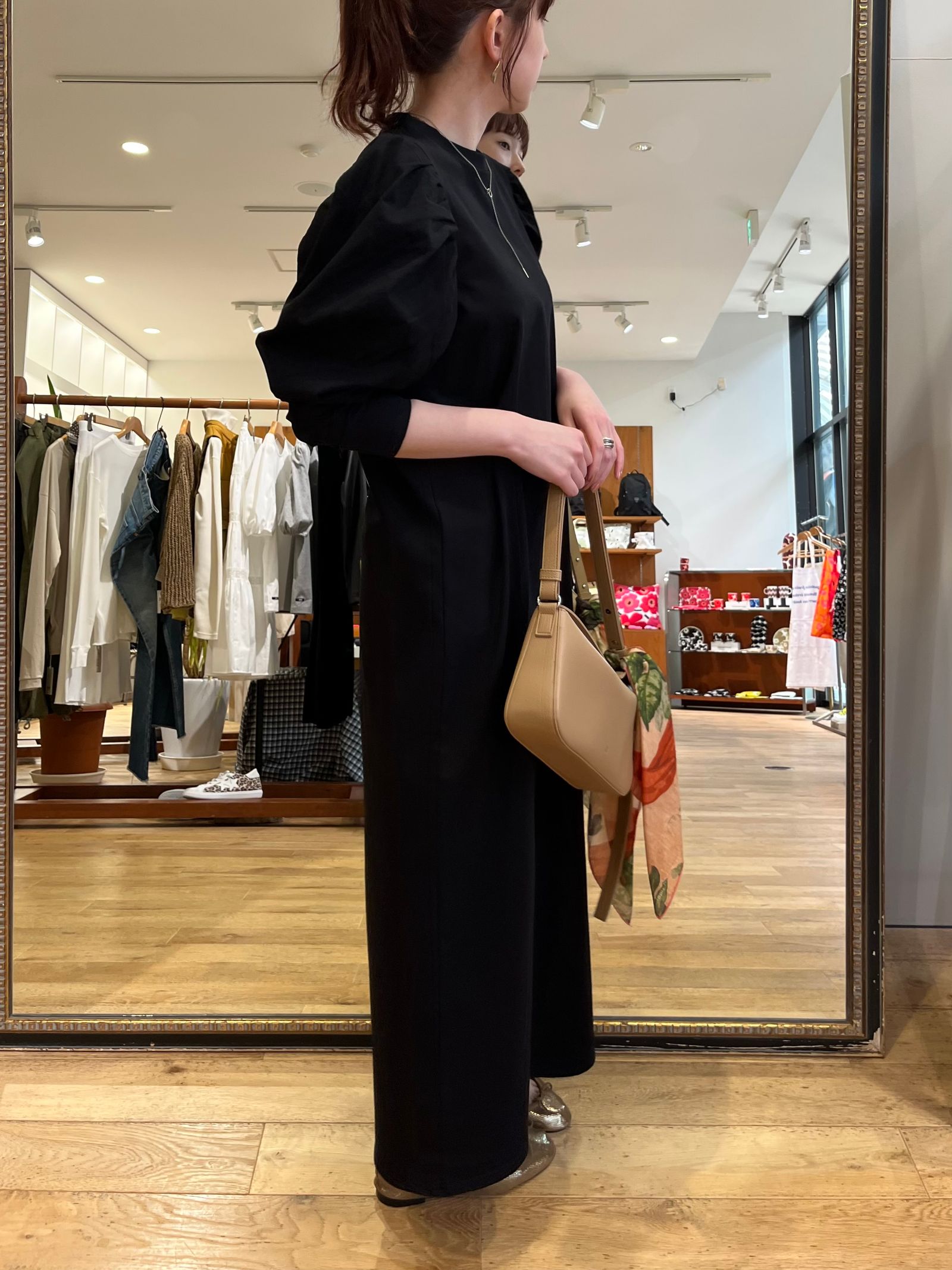 oblada - SHIRRING DRESS / シャーリングワンピース