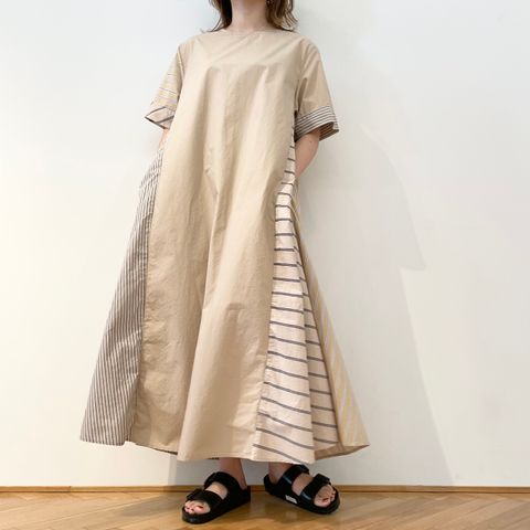 D.M.G. 一枚でお洒落なパッチワークワンピース