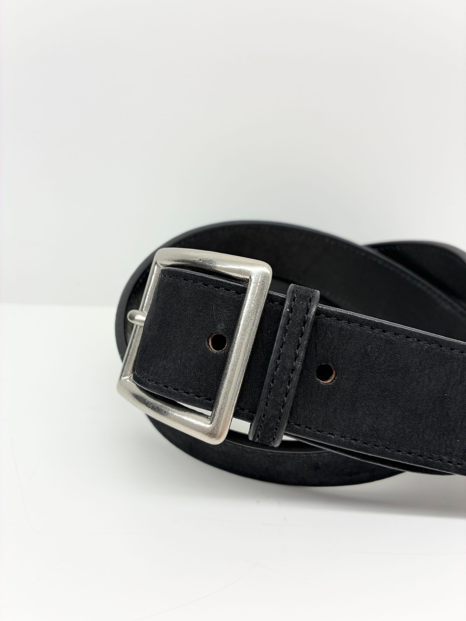 GARRISON BELT NUBUCK / ヌバックレザーベルト / ブラック