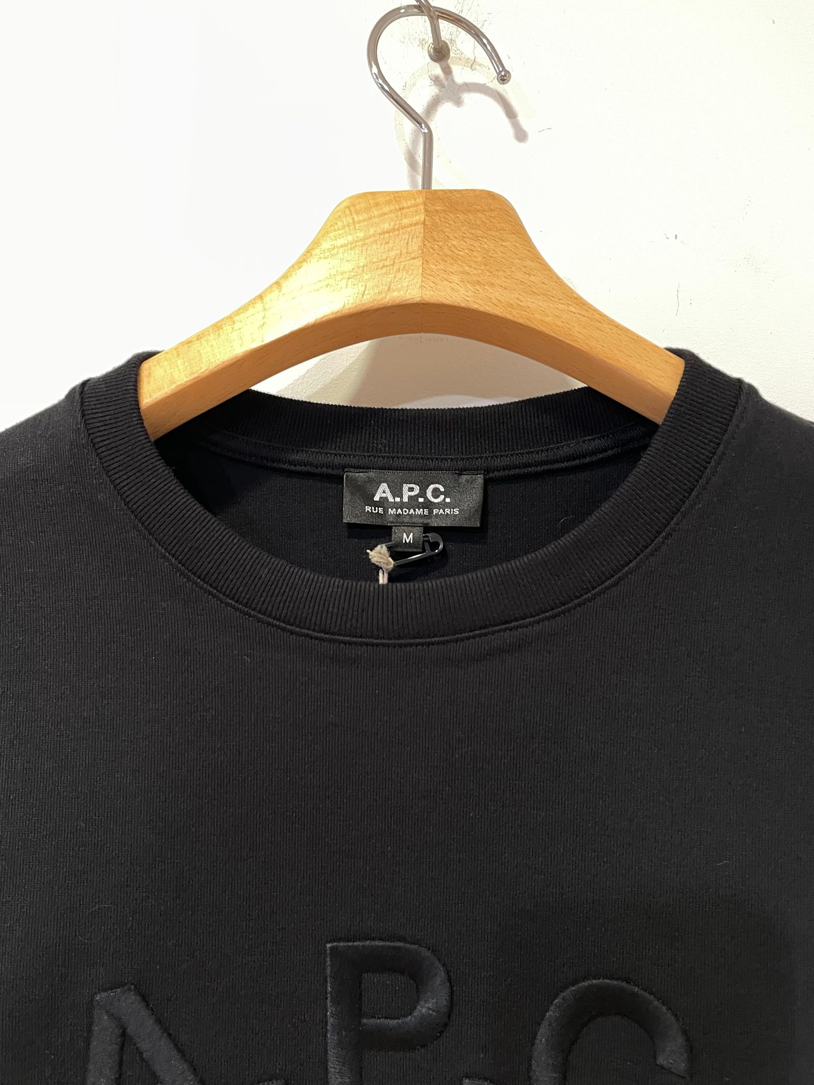 DODU Tシャツ / ロゴ刺繍ロンT / ブラック