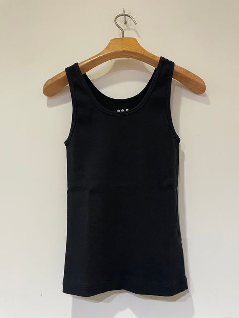 Cotton rib 2×1 tank / リブタンクトップ / ブラック