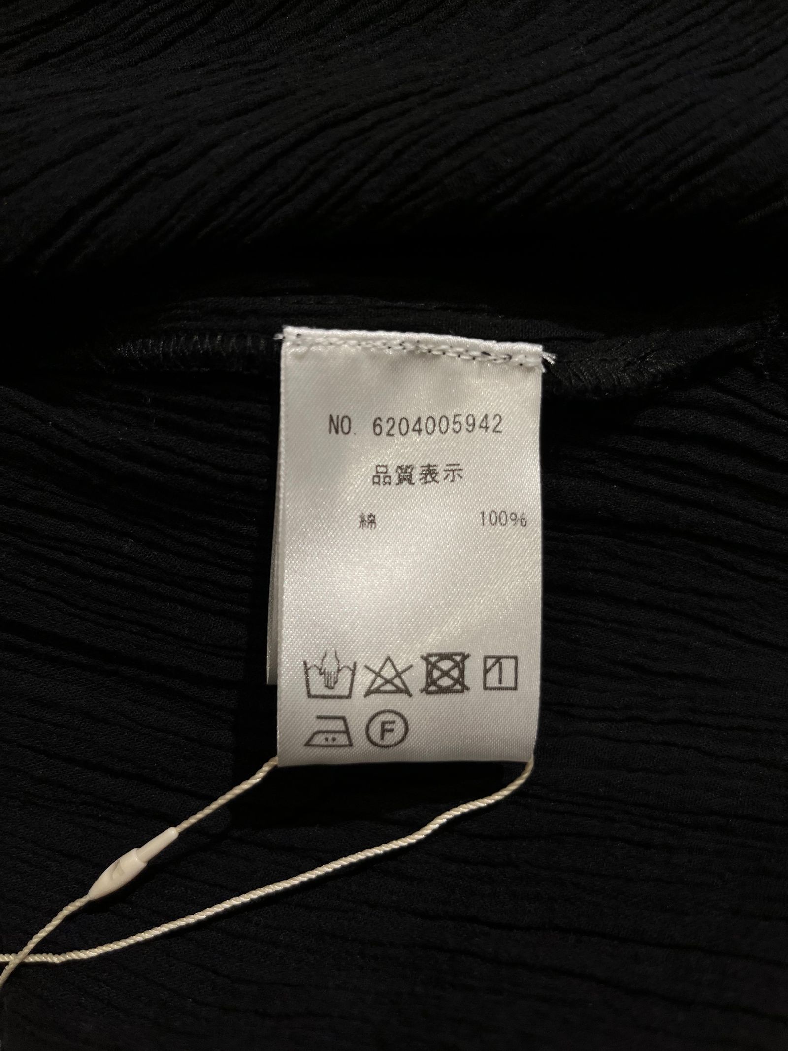 BLACK SHIRT 楊柳シャツ nowos 6204005942