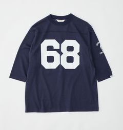 FOOTBALL TEE / ナンバリングプリントTシャツ / ネイビー