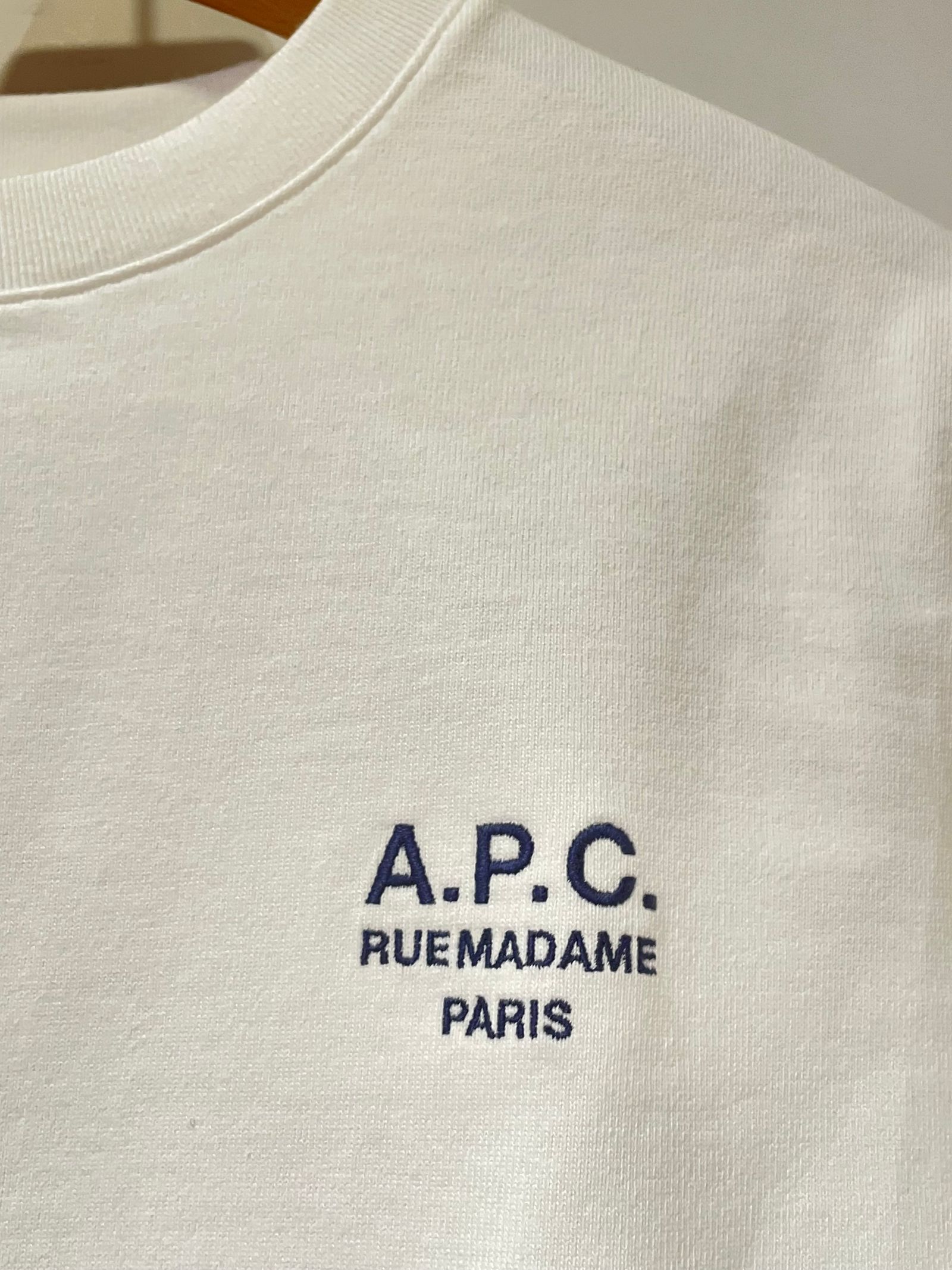 OLIVER Tシャツ / ワンポイント刺繡ロンT / ホワイト