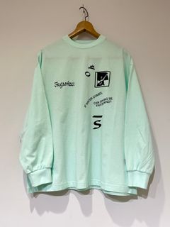 Oh Sherry / "New Day" L/S Tee / ロンT / ロングスリーブTシャツ / ミントグリーン