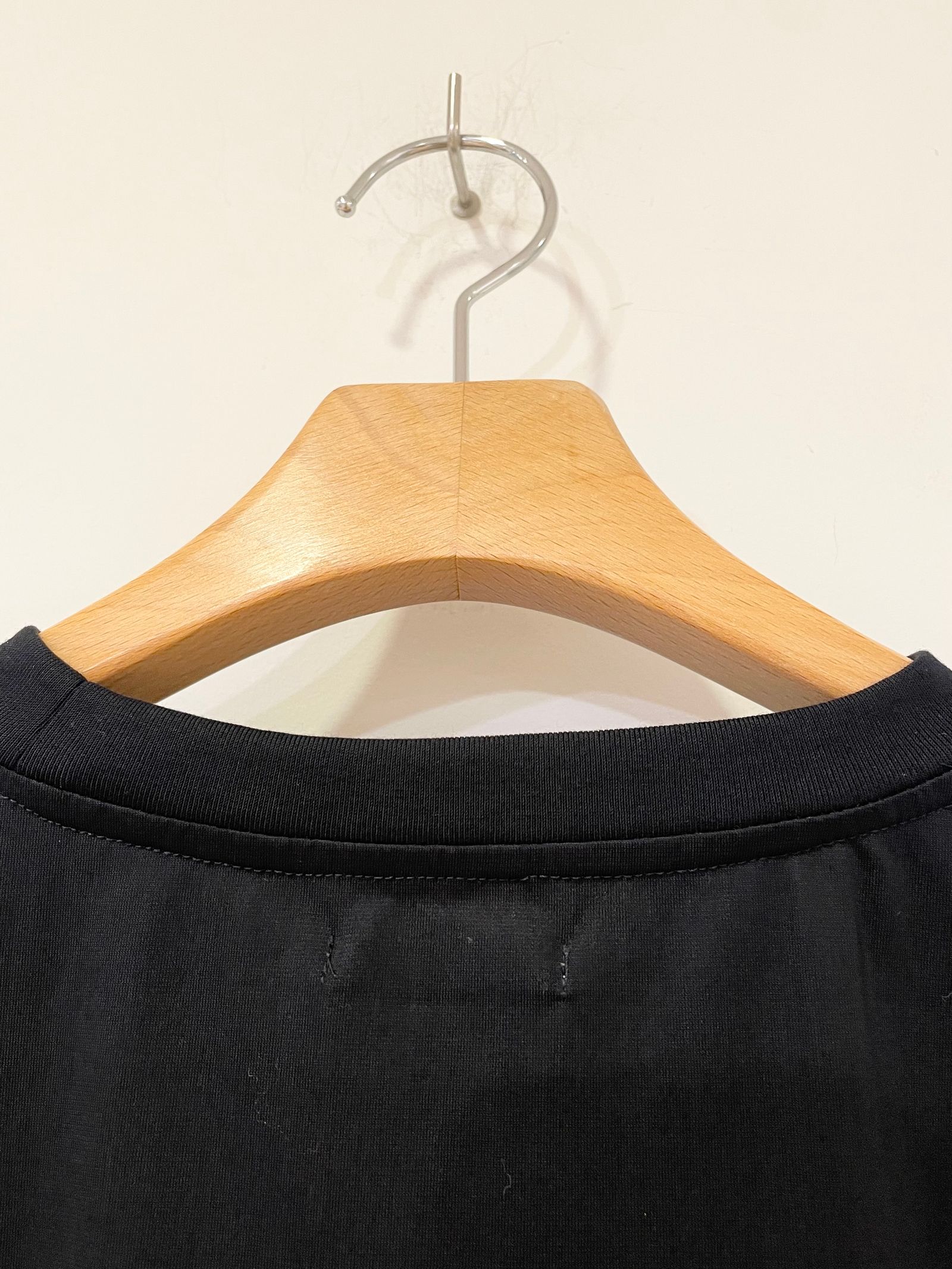 C/P Tricot Tee / コットンポリエステル半袖Tシャツ / ネイビーブラック