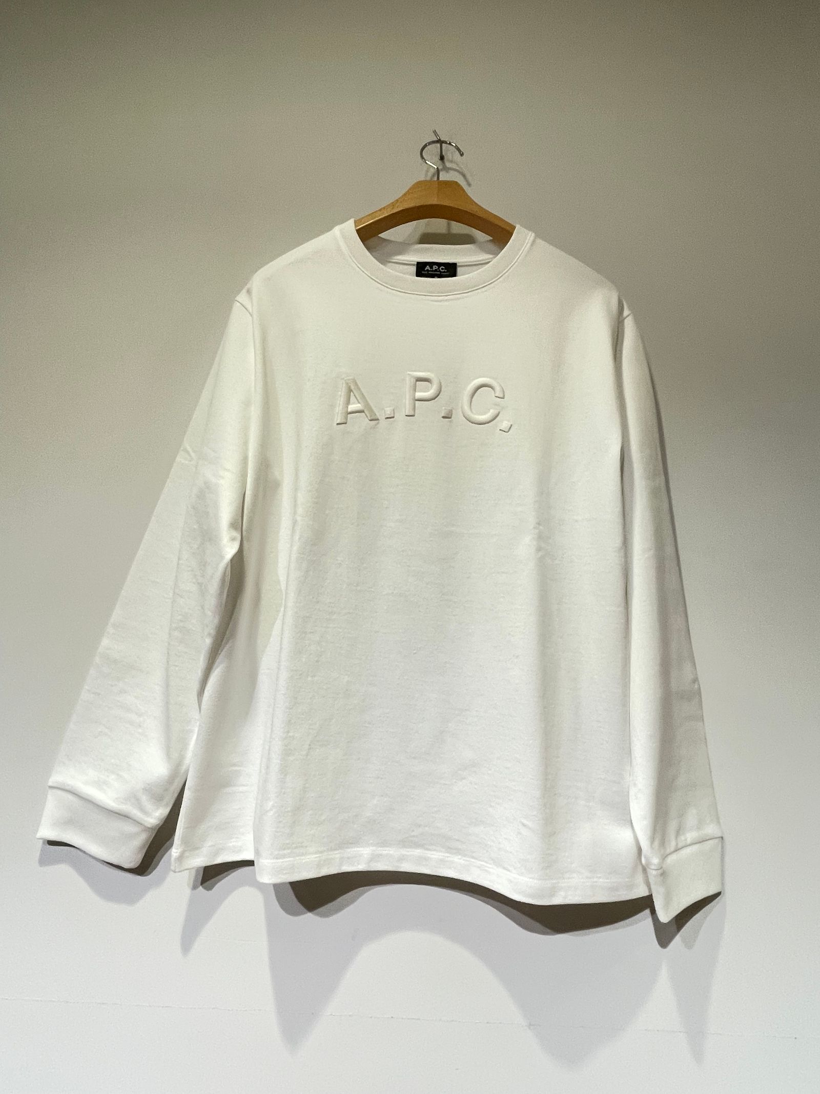 DODU Tシャツ / ロゴ刺繍ロンT / ホワイト