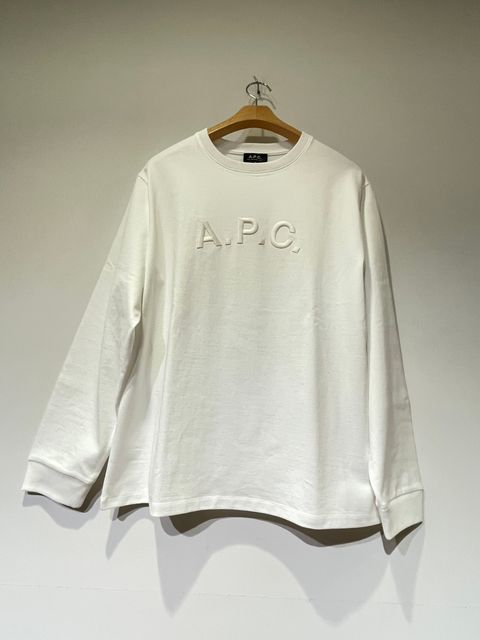 DODU Tシャツ / ロゴ刺繍ロンT / ホワイト