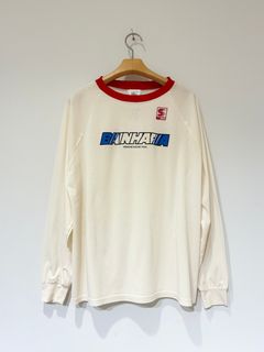 RACING LONG SLEEVE TEE / プリントTシャツ / ロンT / エクリュ / ホワイト