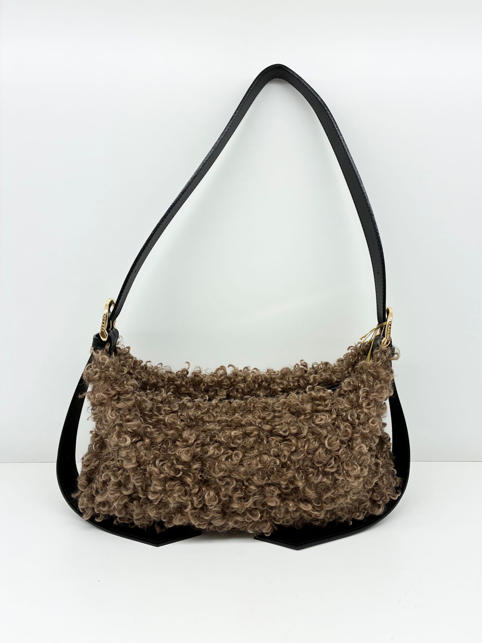 ELMO / カルガンラムエコファーショルダーバッグ / ブラウン