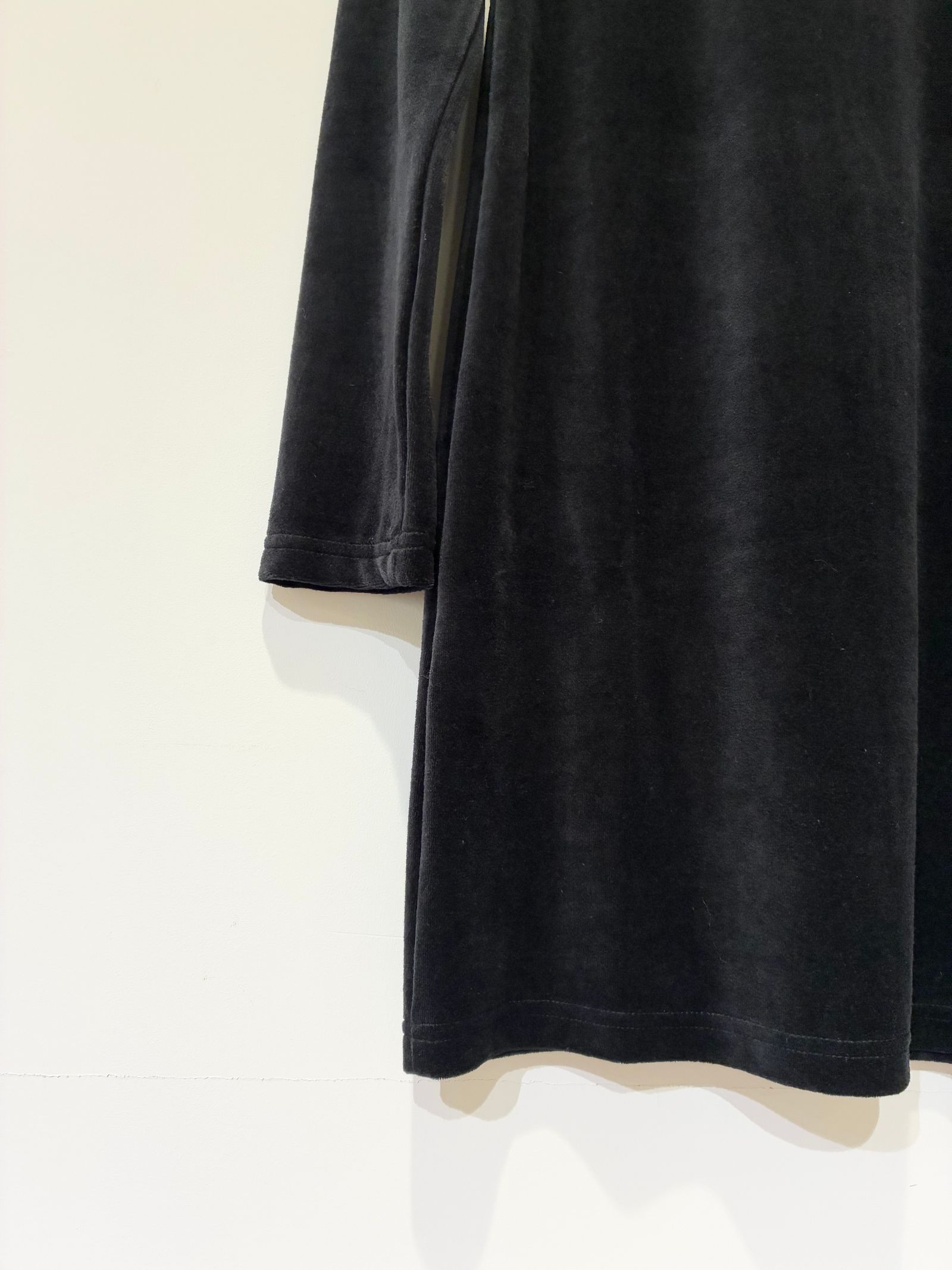 Velour Mini Dress / ベロアミニワンピース / チュニック / ブラック
