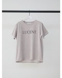 "LUCENT"プリントベロアTEE / グレー