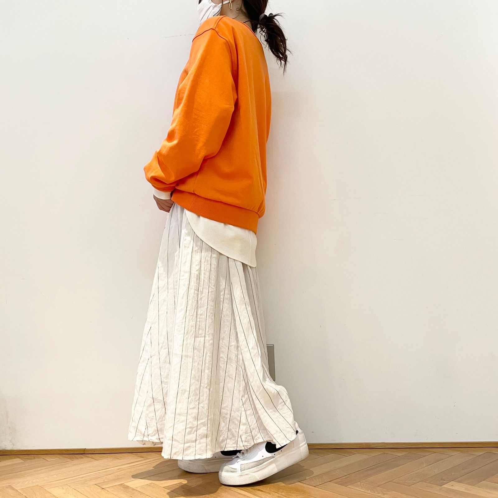 MACPHEE×cafune ぱきっとカラーに優しい雰囲気のボトムを