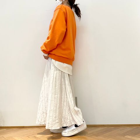 MACPHEE×cafune ぱきっとカラーに優しい雰囲気のボトムを