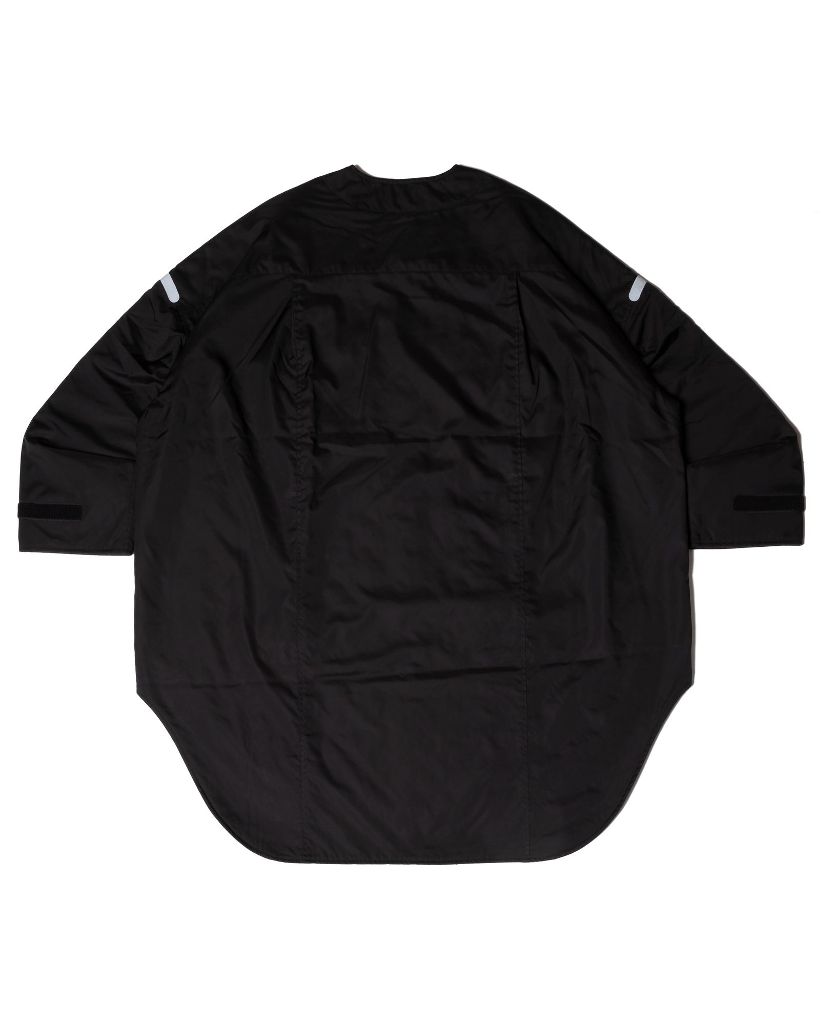 「予約商品」COLLARLESS OVERSIZED LONG PADDING COAT / col: BLACK