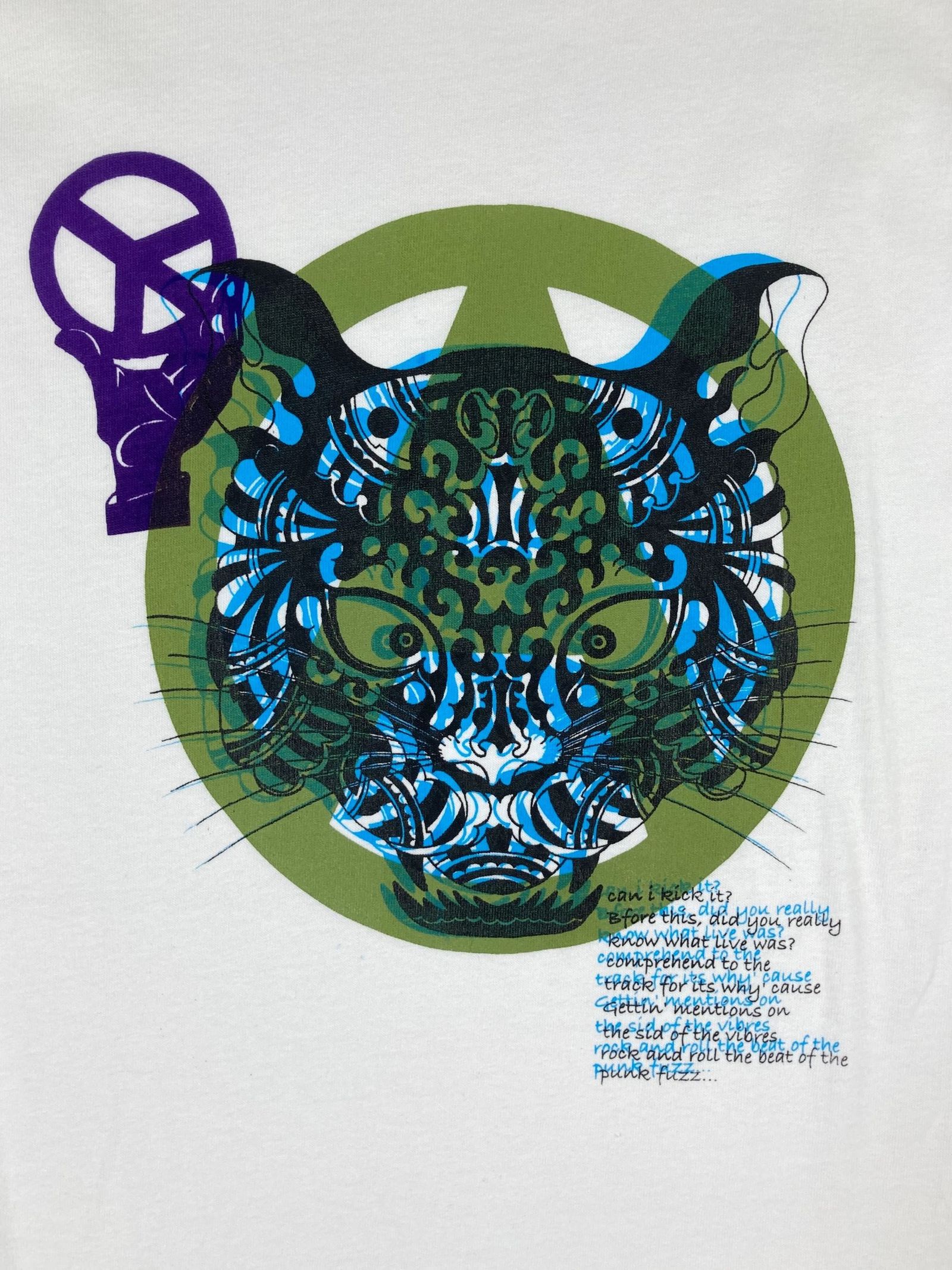 「予約商品」yamaneko anarchy symbol L/S T-shirt "white"