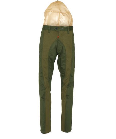 TIGHT FIT STRETCH TROUSERS c/#2 OD