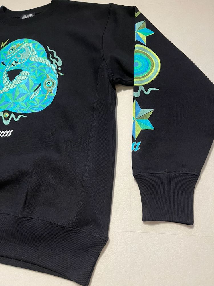 ウロボロス スウェットクルーネック BLACK