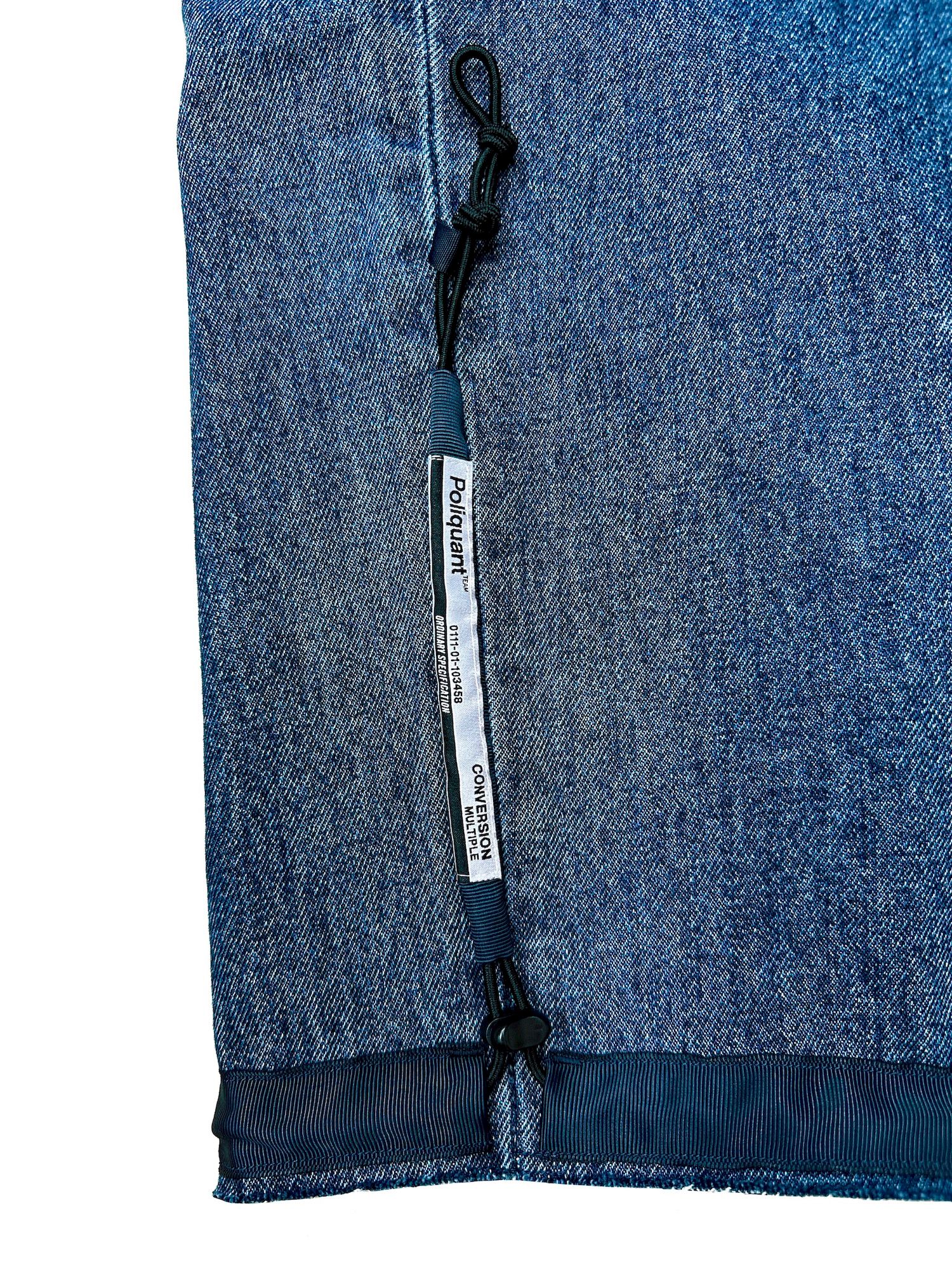 THE DEFORMED ADJUSTABLE THRIFTING DENIM 550 [FIGURE PROTO] / リメイク デニムパンツ（INDIGO）