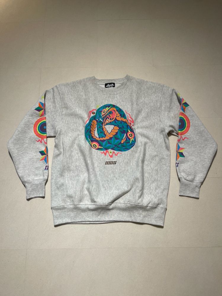 ウロボロス スウェットクルーネック GREY