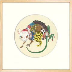 額入り：寿という獣 「子」"The Beast Known as Kotobuki - Rat -"(Framed)