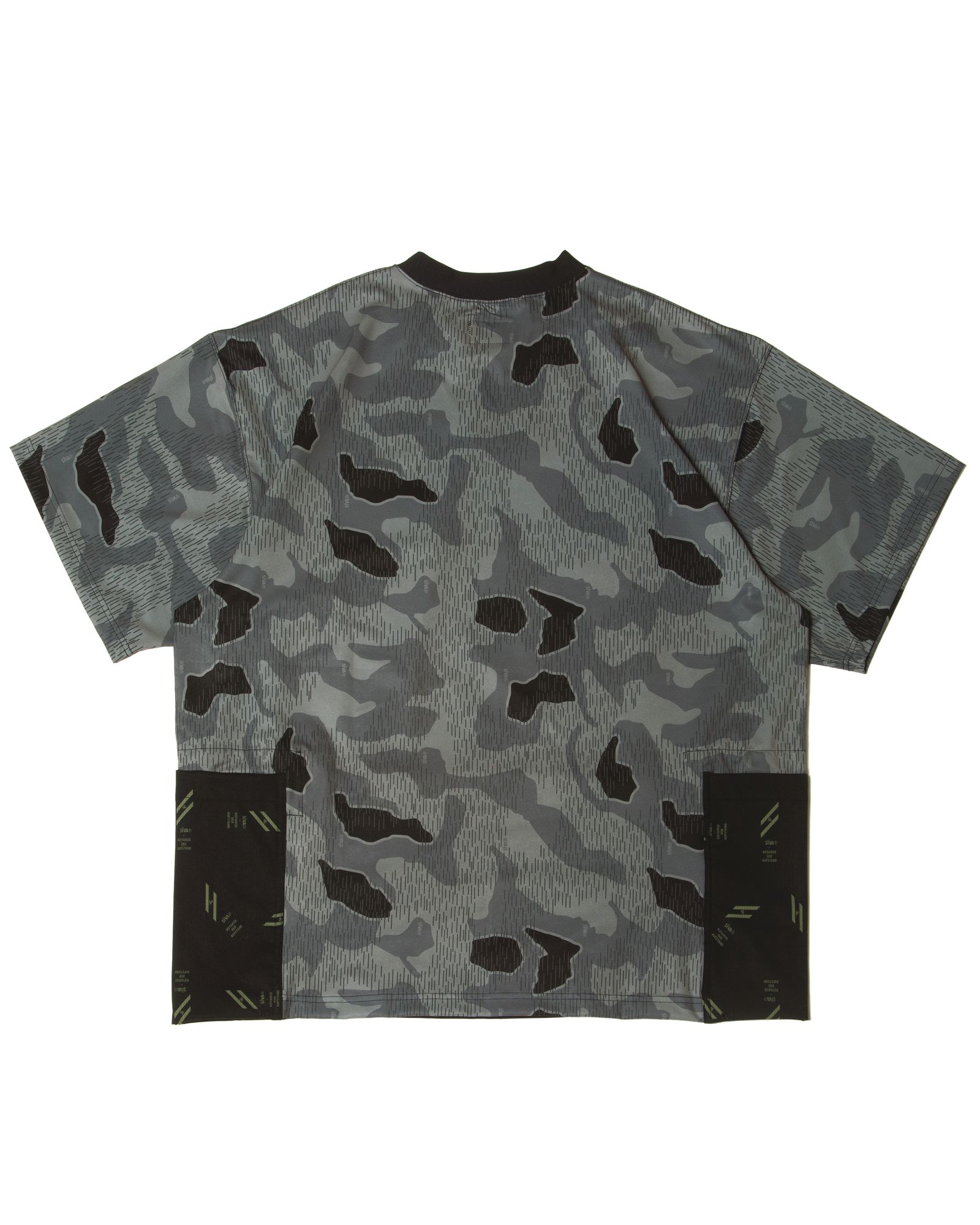 「予約商品」SPLINTER-CAMO MECHANIC STORAGE LOOSE-FIT TEE / col: BLACK