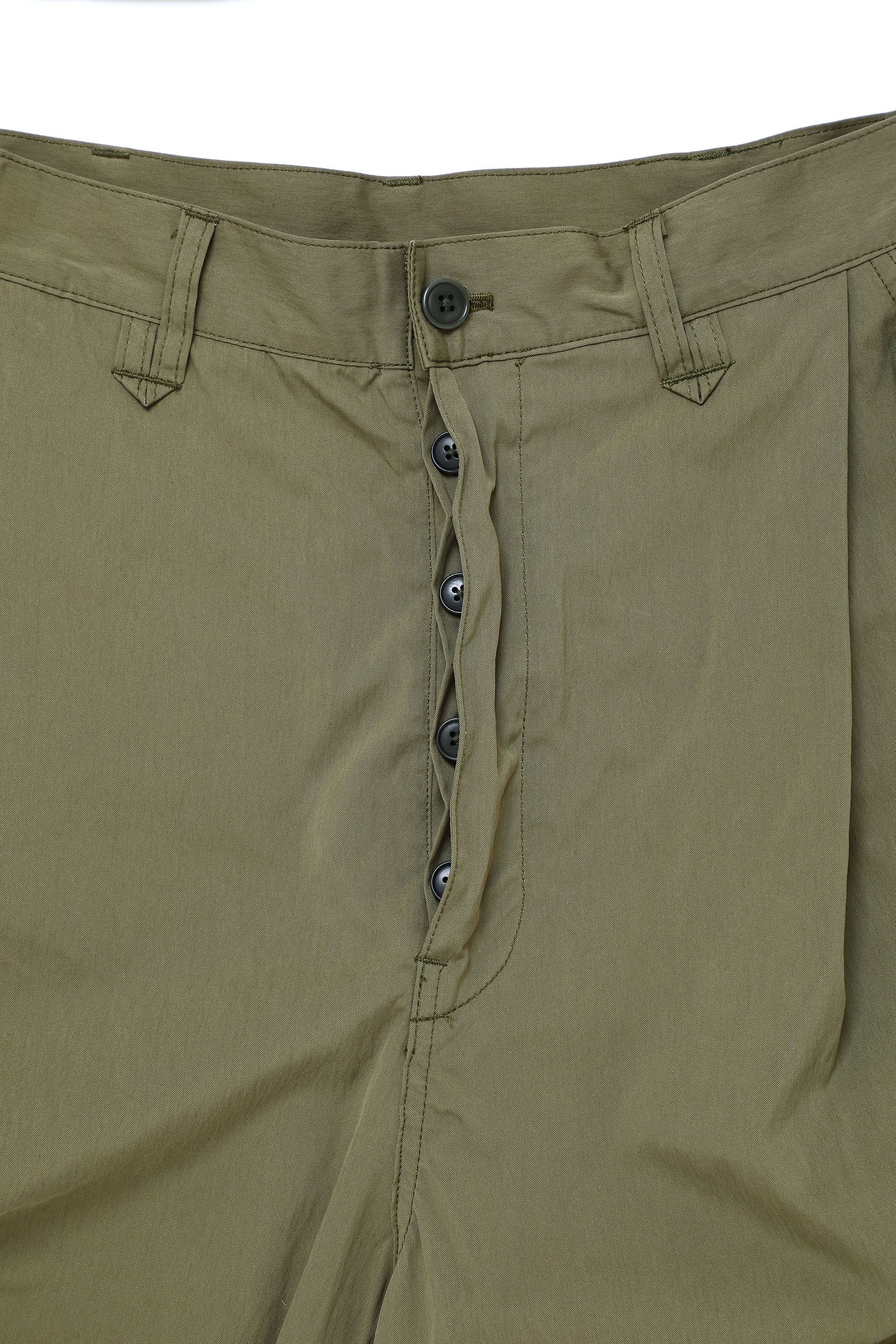 「予約商品」ONE-PLEATS CARGO TROUSERS # c/KHAKI