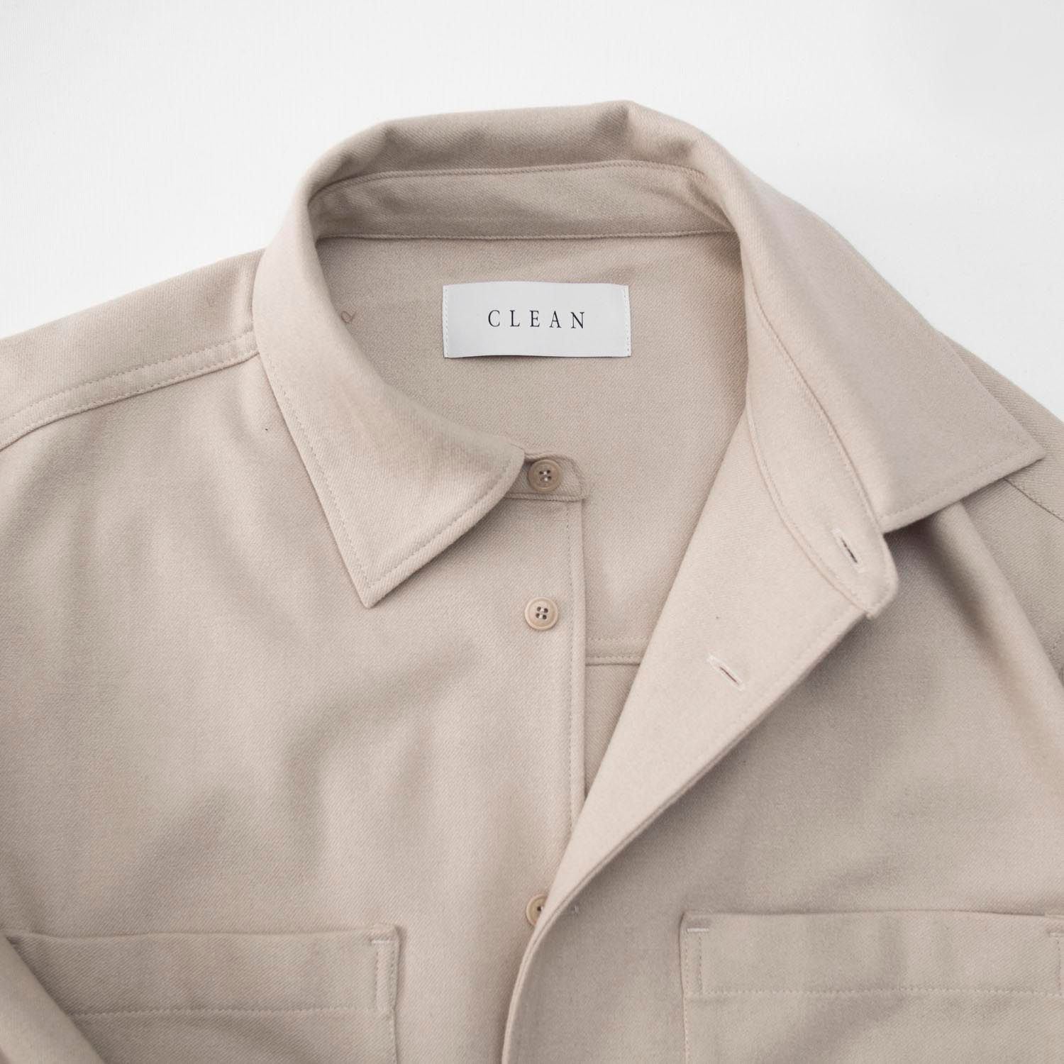 OVERSIZED HEAVY SHIRT (IVORY)
