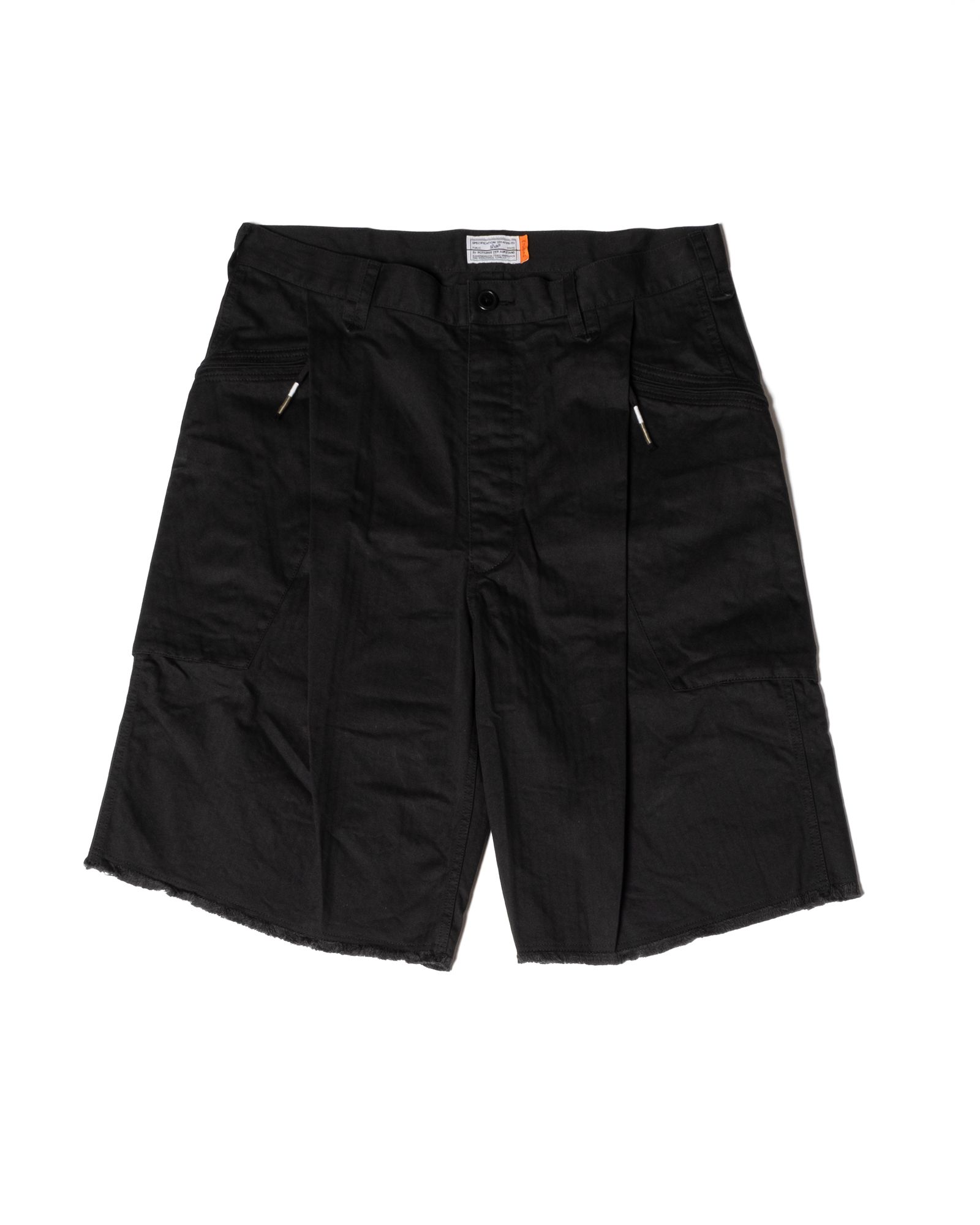 「予約商品」P-44 FRINGE SHORT PANTS / col: BLACK