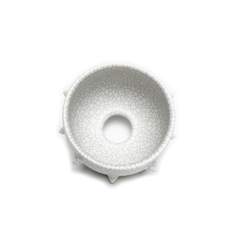BOWL STUDS POT "WHITE" -陶器鉢-