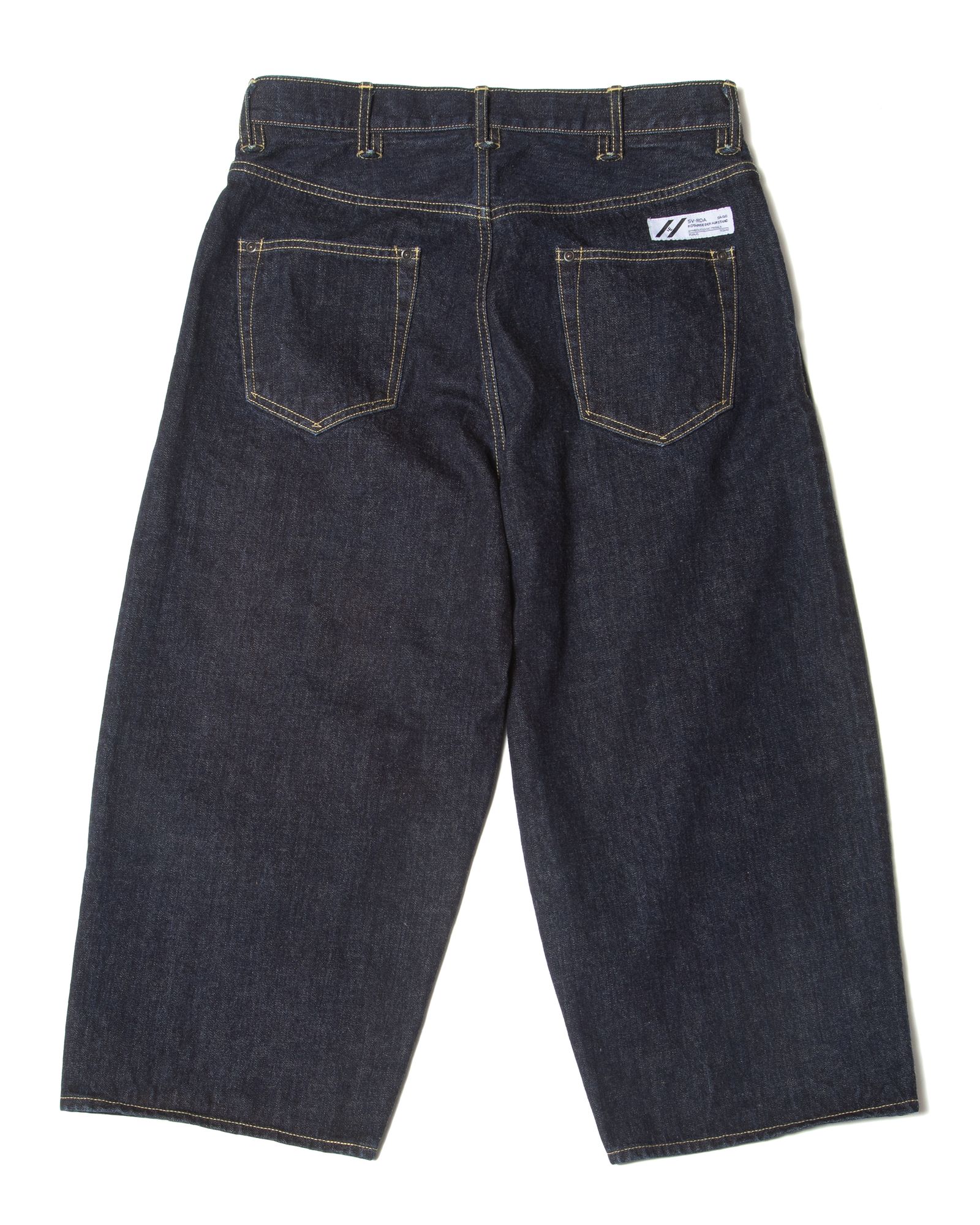 DENIM BAGGY ANKLE PANTS / col: INDIGO