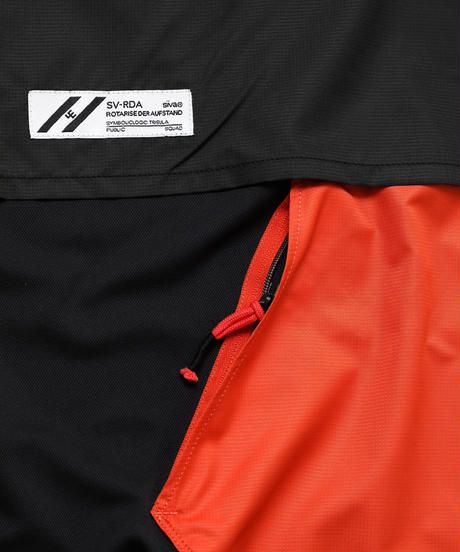 LAYERED HOODED WIDE PULL S-SLEEVE c/#3 ORN X PPL