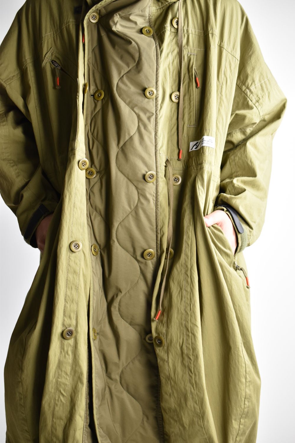 FLIGHT BALLOON WIDE LONG COAT c/#2 KHAKI