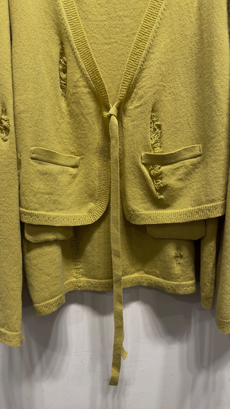 JANIS’S LAYERED KNIT PULLOVER / プルオーバーニット (Black, Yellow)