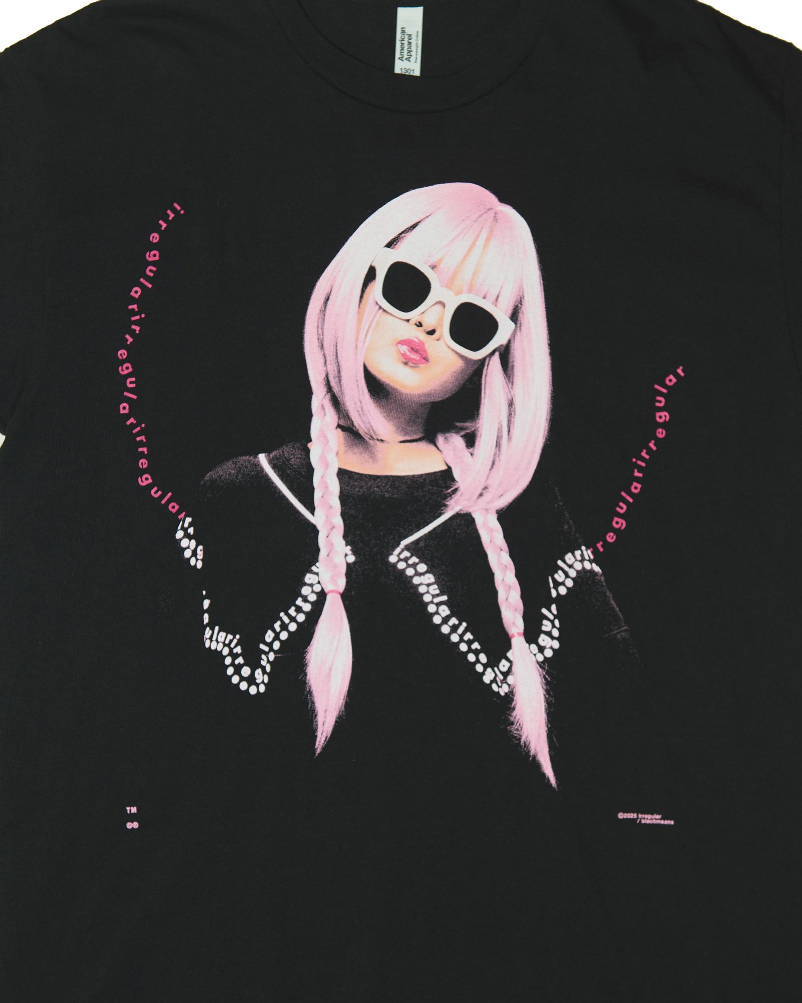 blackmeans  IRREGULAR スポットアイテム ERIKO NAKAO TEE    "BLACK"