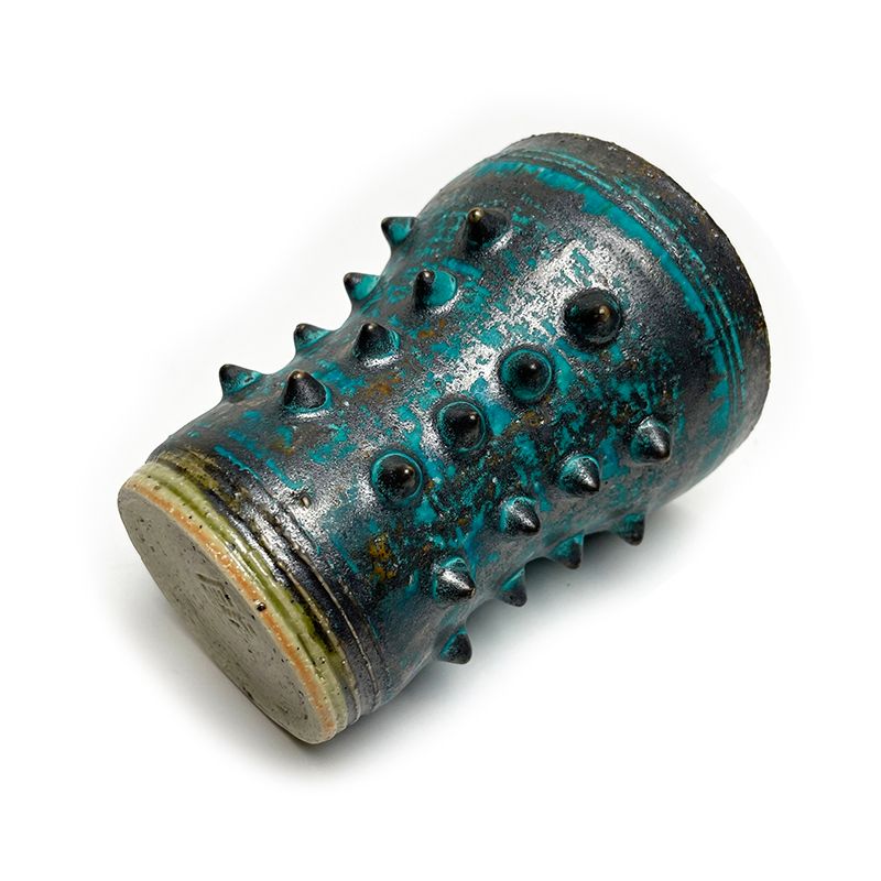 CORN STUDS BEERCUP "TURQUOISE" -陶器タンブラー-