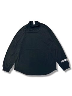 THE FLATSEAMER L/S TEE // CORDURA® Fabric THE SPECS / モックネック ロングスリーブ Tシャツ（BLACK）