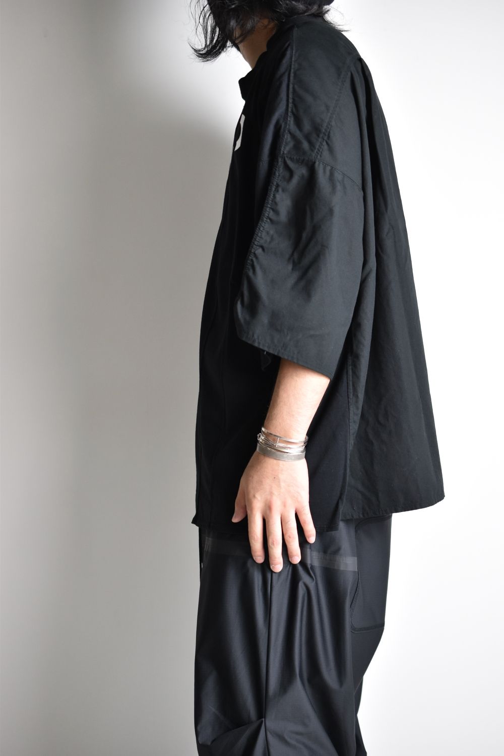 ARMED WIDE SHIRT c/#1 BLACK