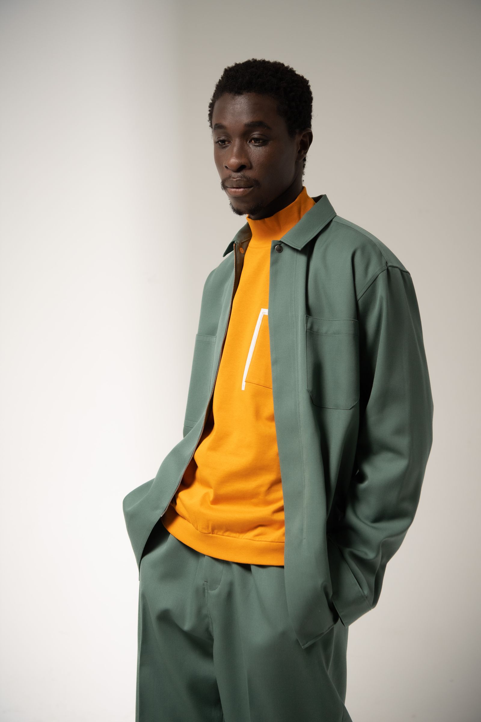 「予約商品」ZIP SHIRT (TEAL)