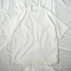 「予約商品」FRINGED PULLOVER SHIRT (WHITE)