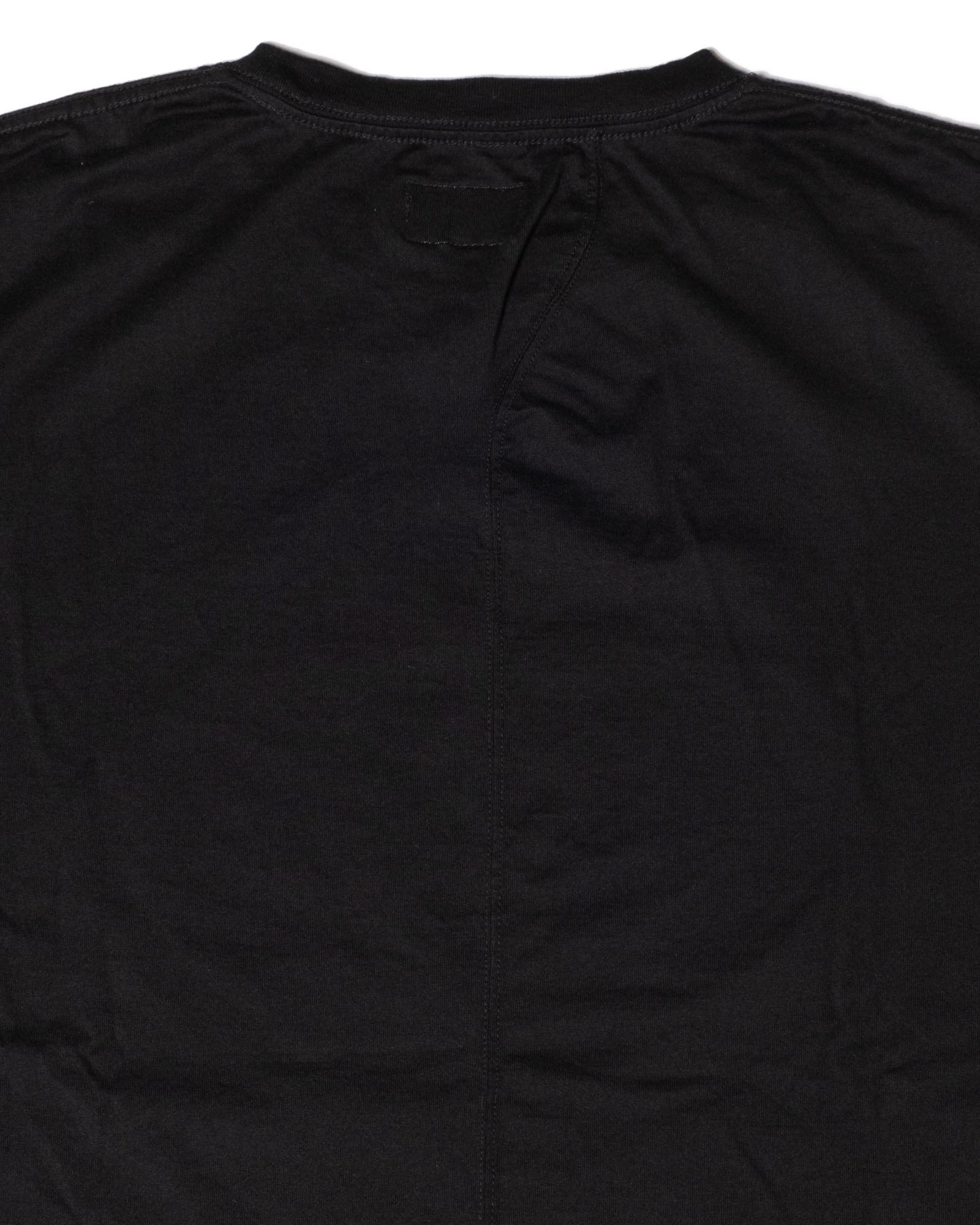 「予約商品」BACK-SEAM EMBLEM PLAIN TEE / col: BLACK