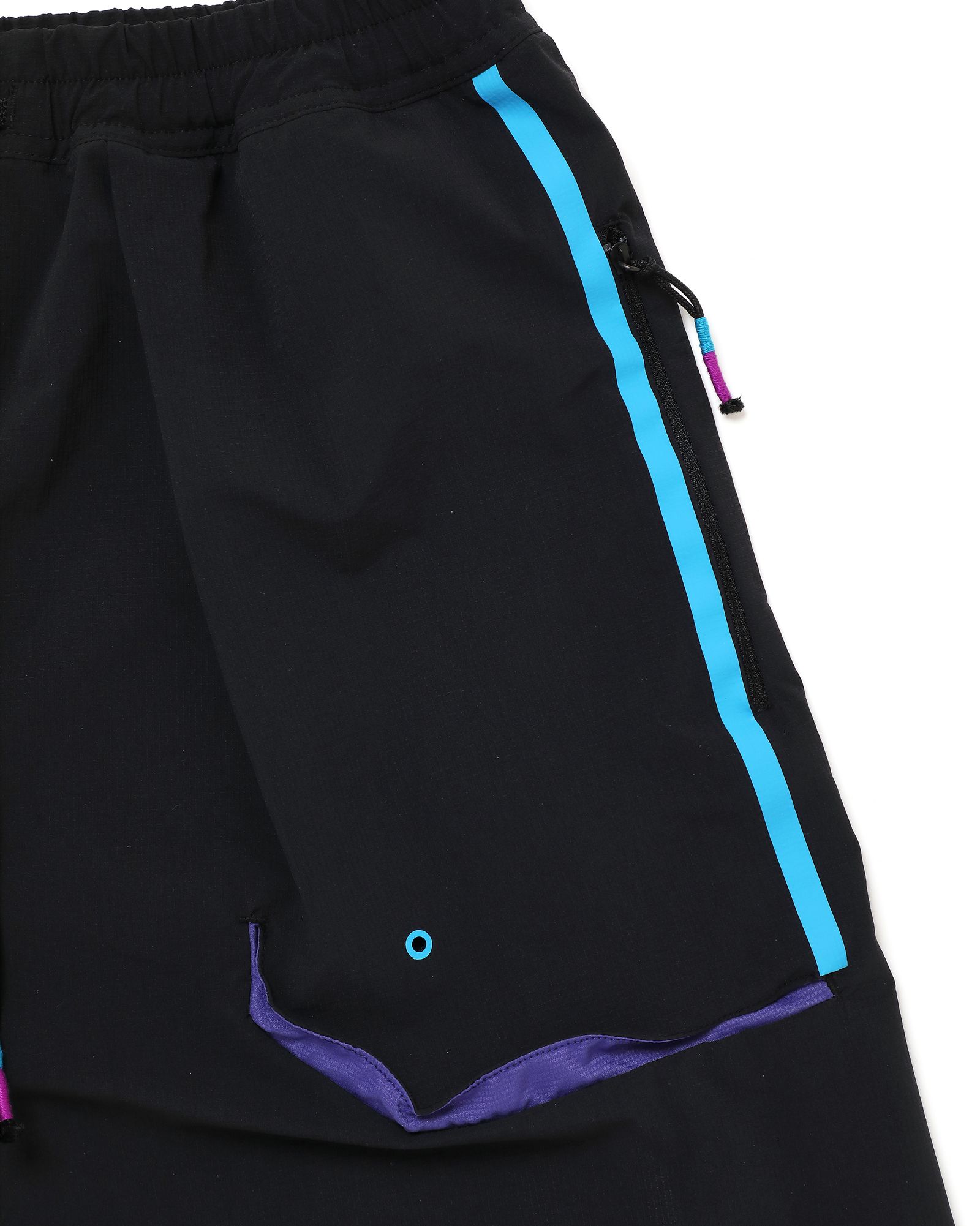 「予約商品」SEAM-LINE LAYERED SHORTS # c/BLACK